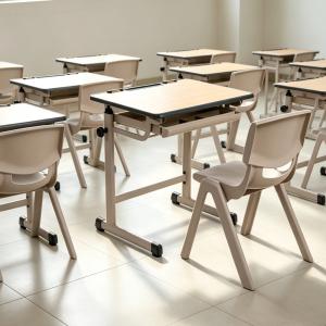 Adjustable Height Kids Study Desk Chair Set with Tilted Drawing Board Ergonomic Design for Children's Learning Homework & Art