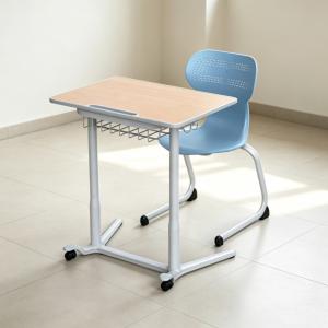 Adjustable Height Ergonomic School Desk and Chair Set for Kids-Classroom Furniture for Primary Middle High School Students