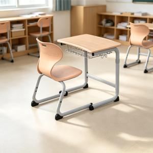 Custom Adjustable Kids School Furniture Student Tables and Chairs Set Ergonomic Study Desk Chair for Classroom and Kindergarten