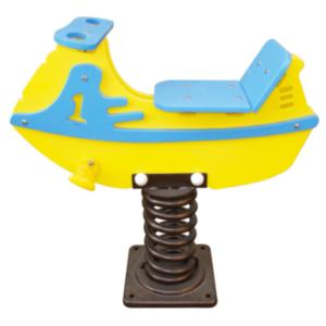 High quality children playground amusement park play toys kids plastic rider spring rocking horse