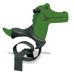 Hot sale playground equipment spring rider PE board horse cartoon toys park rocking horse Spring Kiddy Rider