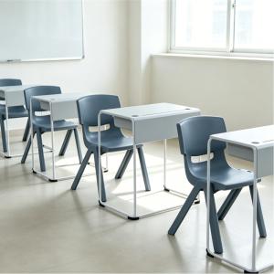 Durable School Classroom Furniture Set Stackable Student Desk Chair Ergonomic Design Metal Frame Wooden Top Kids Teens