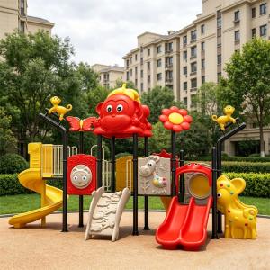High Quality Small Outdoor Playground Set with Slide Swings Public Park Preschool Daycare Kindergarten Backyard for Children