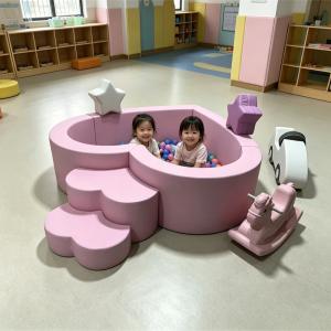 Commercial Indoor Kids Entertainment Centre Heart Shape pink Ball Pit Playground Soft Play Equipment for Children