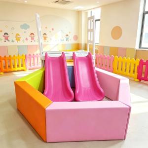 Colorful Six Sided Ball Pit Slide 180x180x50cm Soft Play Indoor Playground Equipment Toddlers Kids Commercial Home