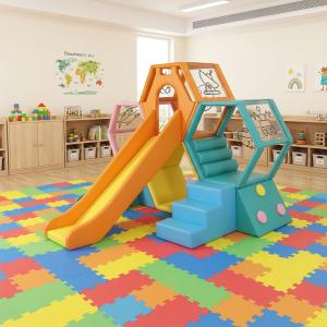 Colorful Honeycomb Slide Indoor Playground Soft Play Equipment Set Toddlers Foam Climbing Blocks Safe Activity Center