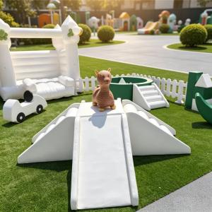 Kids Soft Play Climber Set Ball Pit & Cartoon Car Seesaw Indoor Toddler Playground Foam Blocks Daycare Preschool Party Rental