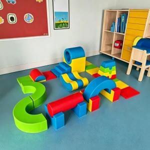 Indoor Soft Play Sensory Toys Set Colorful Foam Blocks Climbing Structures Ball Pit & Educational Equipment for Kids