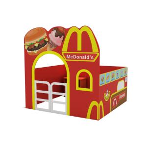 Kindergarten Indoor Eco-friendly MDF Dollhouse Playhouse with Over 500 Capacity Storage Furniture for Role Play & Preschool Use