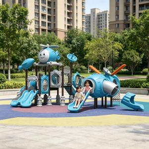 Commercial Outdoor Play Set Playground Kids Outdoor Park Play Toys Outside Playground Equipment Plastic Slide for Children