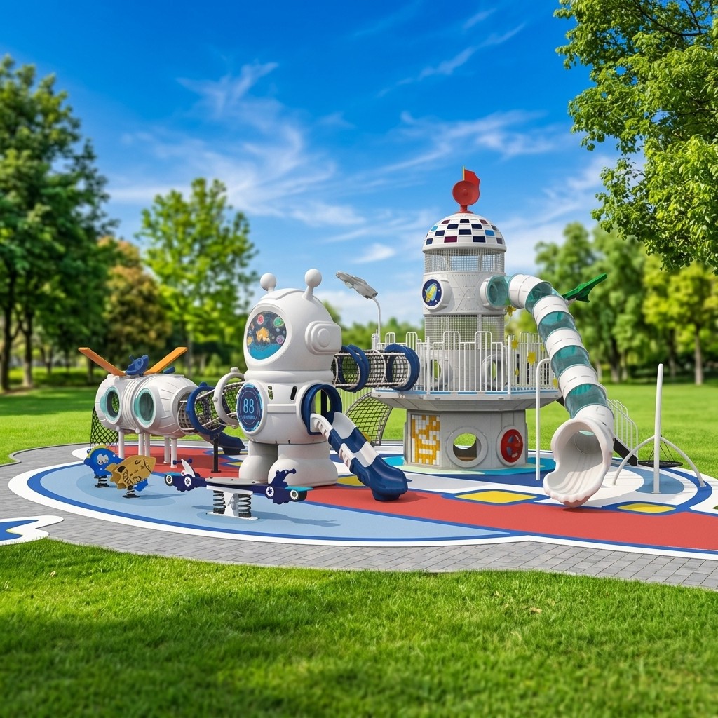 Wholesale HarmonySpace Station Series Kids Sliding Climbing Soft Playhouse >500kg Capacity >10 Passengers for Kindergarten