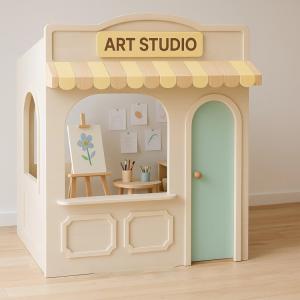 New Design Wholesale Kid Role Play House Equipment Realistic Children Role Play Pretend Theme Park Commercial Indoor Playground