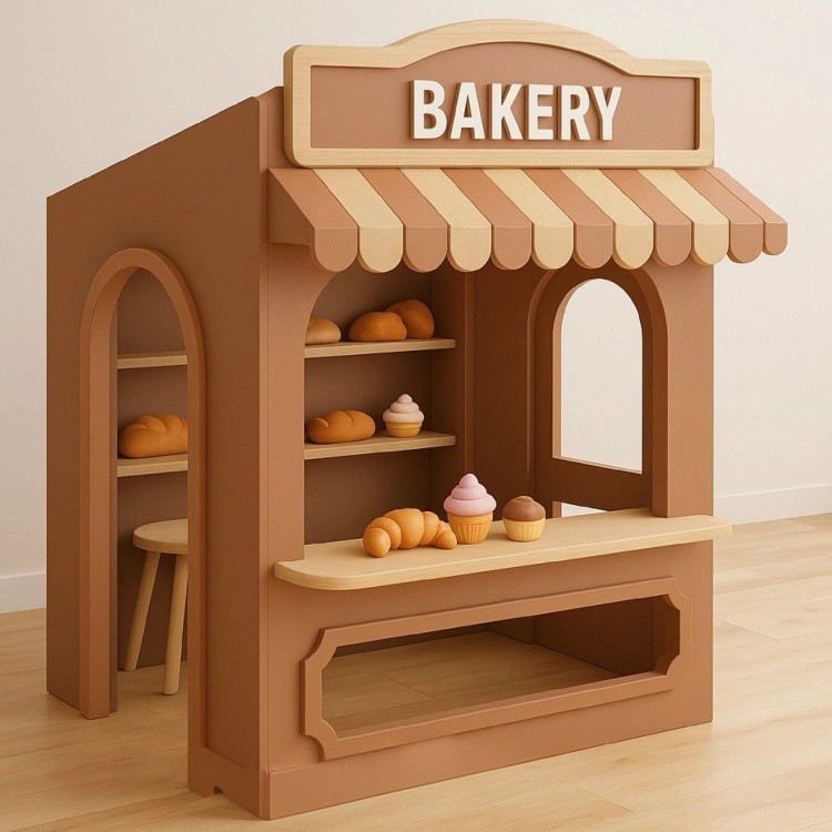 Wholesale Indoor Children Shop Themed Role Play House Providing Safe and Fun Soft Play Activities for Toddlers