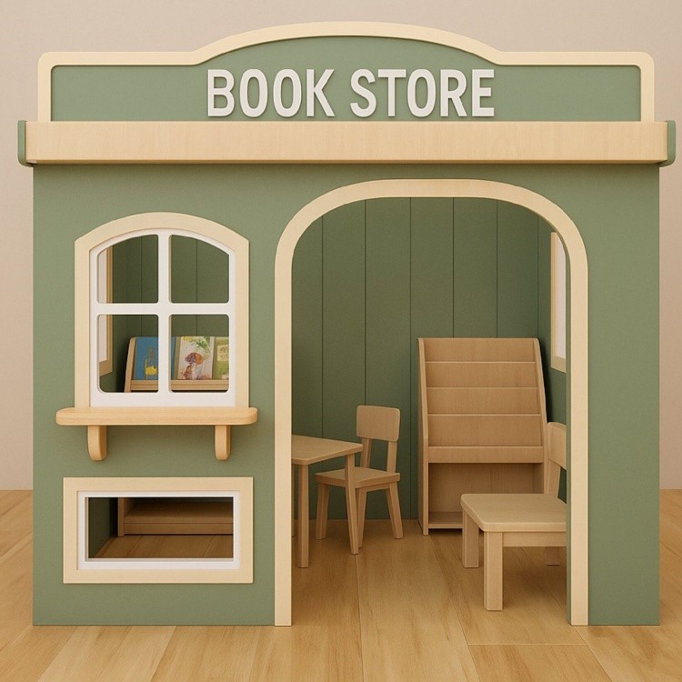 New Design Kid Role Play House Equipment Innovative Children Role Play Pretend Theme Park Commercial Indoor Playground