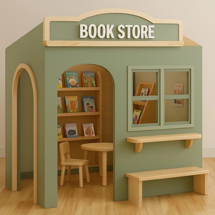 New Design Kid Role Play House Equipment Innovative Children Role Play Pretend Theme Park Commercial Indoor Playground