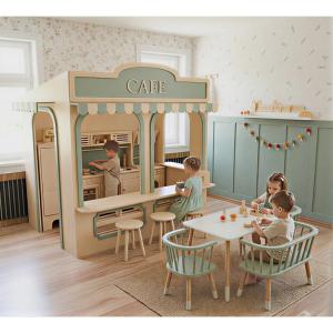 Fashion Soft Indoor Playground Equipment Preschool Fire Station Post Office Doctor's Salon Party Play Cafe for Kids Role Play