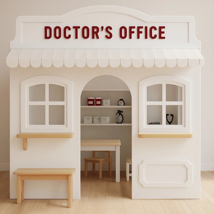 Wholesale Kindergarten Children's Indoor Playground Dollhouse City Parent-Child Scenario Simulation House Career Experience
