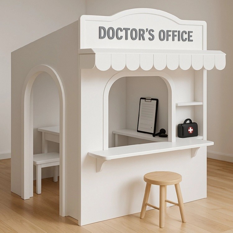 Wooden Role Play House Design Playhouse Infants Play Entertainment Center Indoor Playground Equipment Made In China