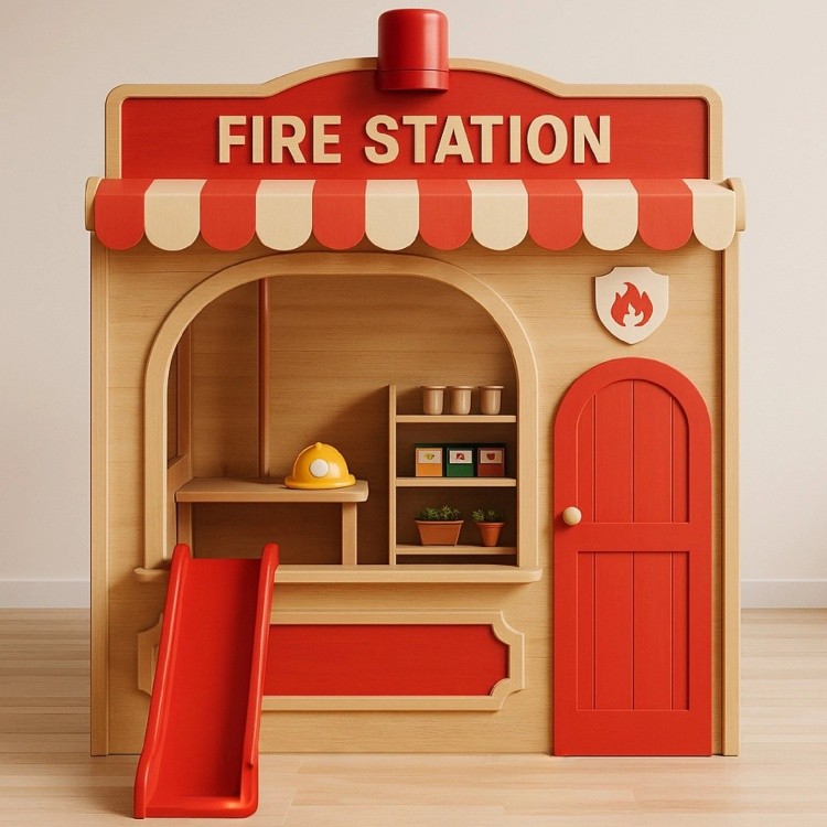 Wooden Role Play House Design Playhouse Infants Play Entertainment Center Indoor Playground Equipment Made In China