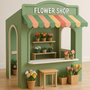 Wooden Role Play House Design Playhouse Infants Play Entertainment Center Indoor Playground Equipment Made In China