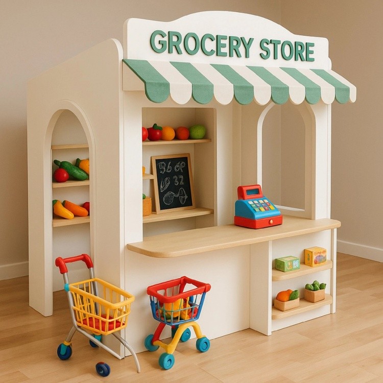 High Quality Wholesale Children Indoor Wooden Playhouse Amusement Park Naughty Fort Indoor Playground for Kids