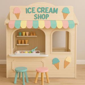 Wholesale Customization New Products Pretend Indoor Playground Doctor Office Theme Role Play Houses with Wood