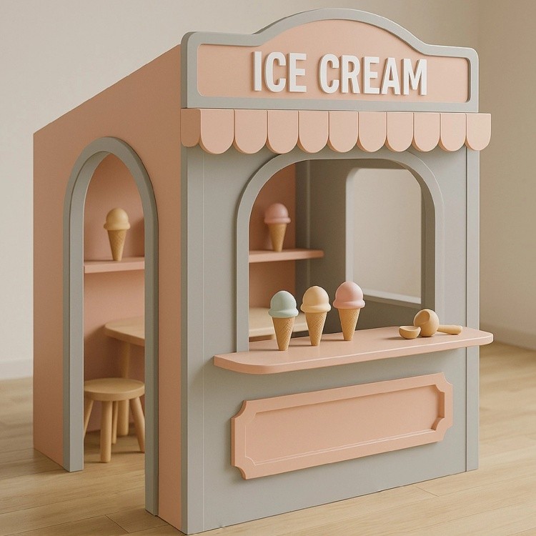 Wholesale Customization New Products Pretend Indoor Playground Doctor Office Theme Role Play Houses with Wood