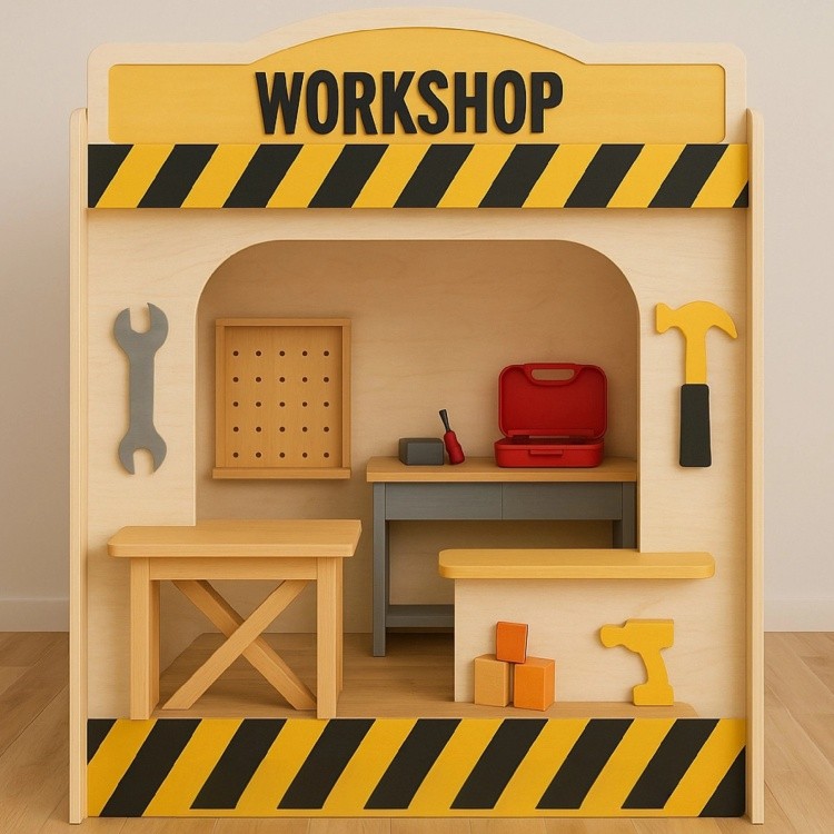 Custom Commercial Kids Pretend City Role Play Shop Sets Children Game House Design Indoor Amusement Playground Equipment