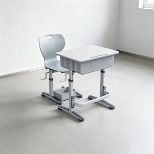 Ergonomic Student Desk and Chair Set Height Adjustable Study Workstation for Kids and Teens