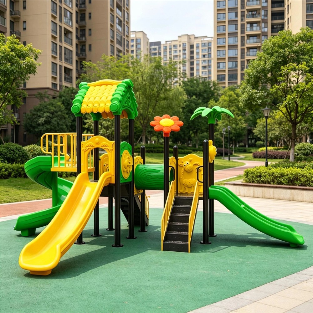 New Design Big Outdoor Play Equipment Children Slide Amusement Park Equipment Children Playground for Outdoor