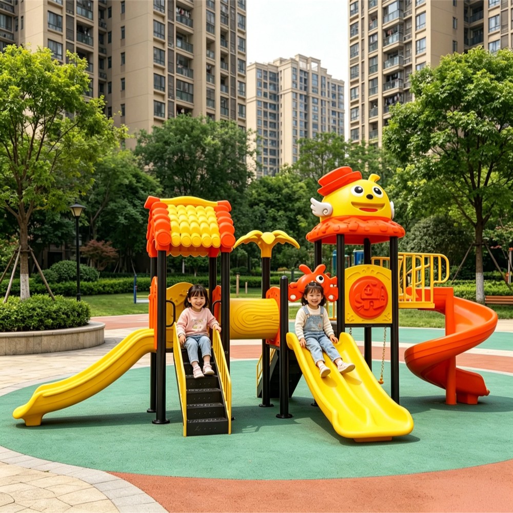 Wholesale Cartoon Theme Park Preschool Playground Equipment Kids Playground Outdoor Equipment for Children
