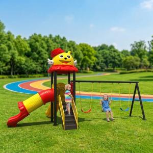 High Quality Plastic Steel Outdoor Playground Slide Equipment for Kids 500kg Capacity for Kindergartens Schools Public