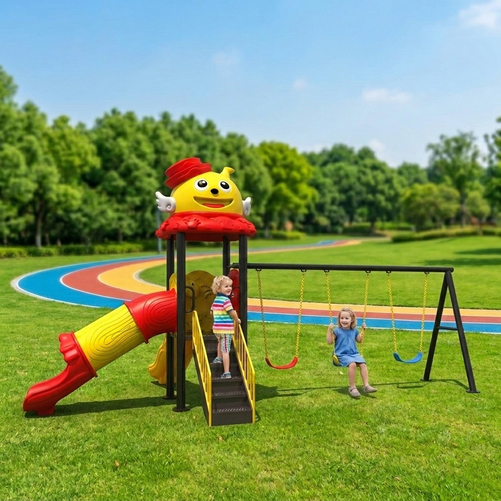 High Quality Plastic Steel Outdoor Playground Slide Equipment for Kids 500kg Capacity for Kindergartens Schools Public