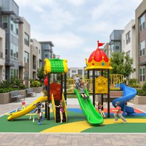Recommended New Model Amazing Equipment Children Playground Outdoor with Slides Amusement Park Equipment for Preschool