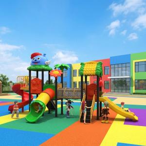 Outdoor Playground Slides Set Kids-Safe Durable Amusement Park Play Equipment Schools & Daycare Fast Delivery for Preschool