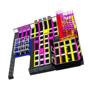 Indoor playgound with foam pit commercial trampoline park