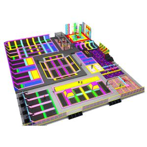 Indoor Playground with Foam Pit Commercial Trampoline Park