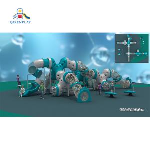 wholesale kids' outdoor playground equipment swing sets kids slides customized big outdoor plastic slides