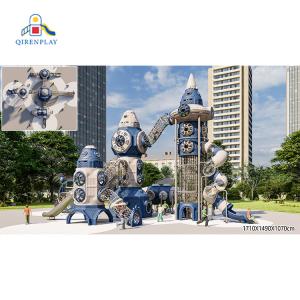 Exciting Space Series Outdoor Slide Kindergarten Kids Fun Playground Equipment