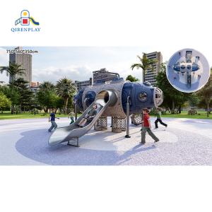 High quality children amusement park kindergarten kids playhouse indoor playground equipment plastic play house with slide toy