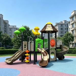 Commercial Outdoor Playground Equipment for Toddlers & Kids Plastic Slide Play Set for School Park Backyard & Garden