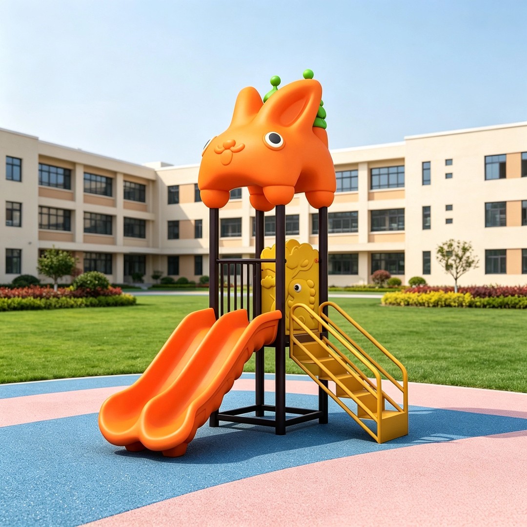New Design Kids Plastic Slide Set Outdoor Playground Equipment for Toddlers Garden Playhouse Baby Gym