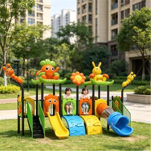 Wholesale Kid Slide Outdoor Public Playground Equipment Plastic Slide Jungle Gym for Kindergarten Pre-school