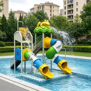 Large Outdoor Commercial Water Park Slide & Pool Set for Hotels Resorts & Residential Areas-Kids' Fun Amusement Equipment