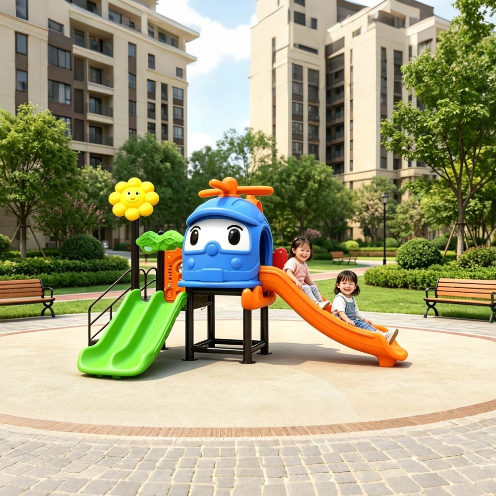 Wholesale Custom Designed Large Outdoor Playground Plastic Slide for Amusement Park & Holiday Resorts
