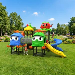 Heavy-Duty Kids Outdoor Playground Slide Commercial-Grade Large Plastic Slide for Public Park Kindergarten Preschool