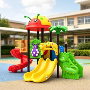 Commercial Outdoor Playground Slide Set Kids Durable Plastic Play Equipment for School Park Backyard & Garden Areas