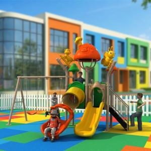 Outdoor Plastic Steel Large Children Slide Set with Tunnel Playground Equipment Tube Slide for Park School Kindergarten