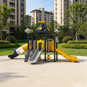 Commercial Kids Outdoor Playground Set for Kindergarten School Park with Slides Climbing Frames Adventure Play Equipment
